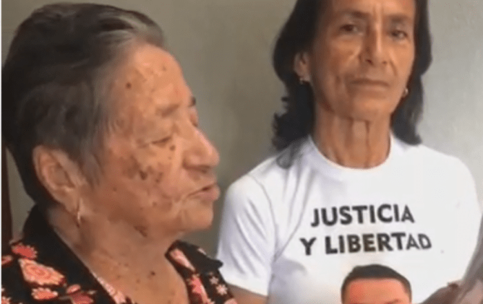 La abuela y madre de Jackson Vera piden su libertad