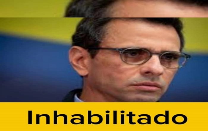 Capriles inhabilitado