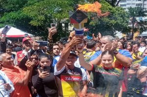 Fuego de juegos nacionales en táchira