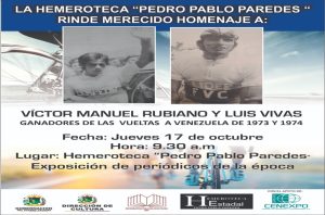 Homenaje ciclistas manuel rubiano y luis vivas