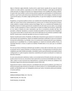 Carta a Nicolas Maduro1