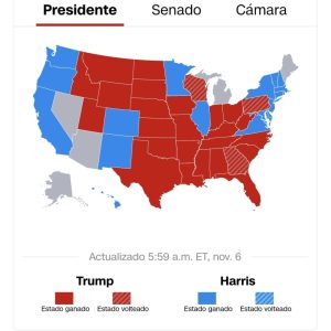 Mapa elecciones presidenciales EEUU 2024