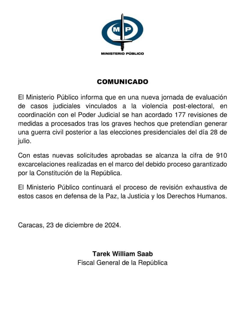 Comunicado-23-12-2024 ministerio público venezuela