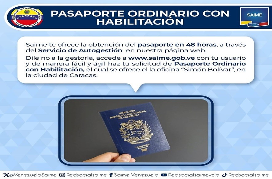 Pasaporte Venezuela en 48 Horas